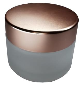 Frasco Crema 30 gramos empavonado tapa rosa